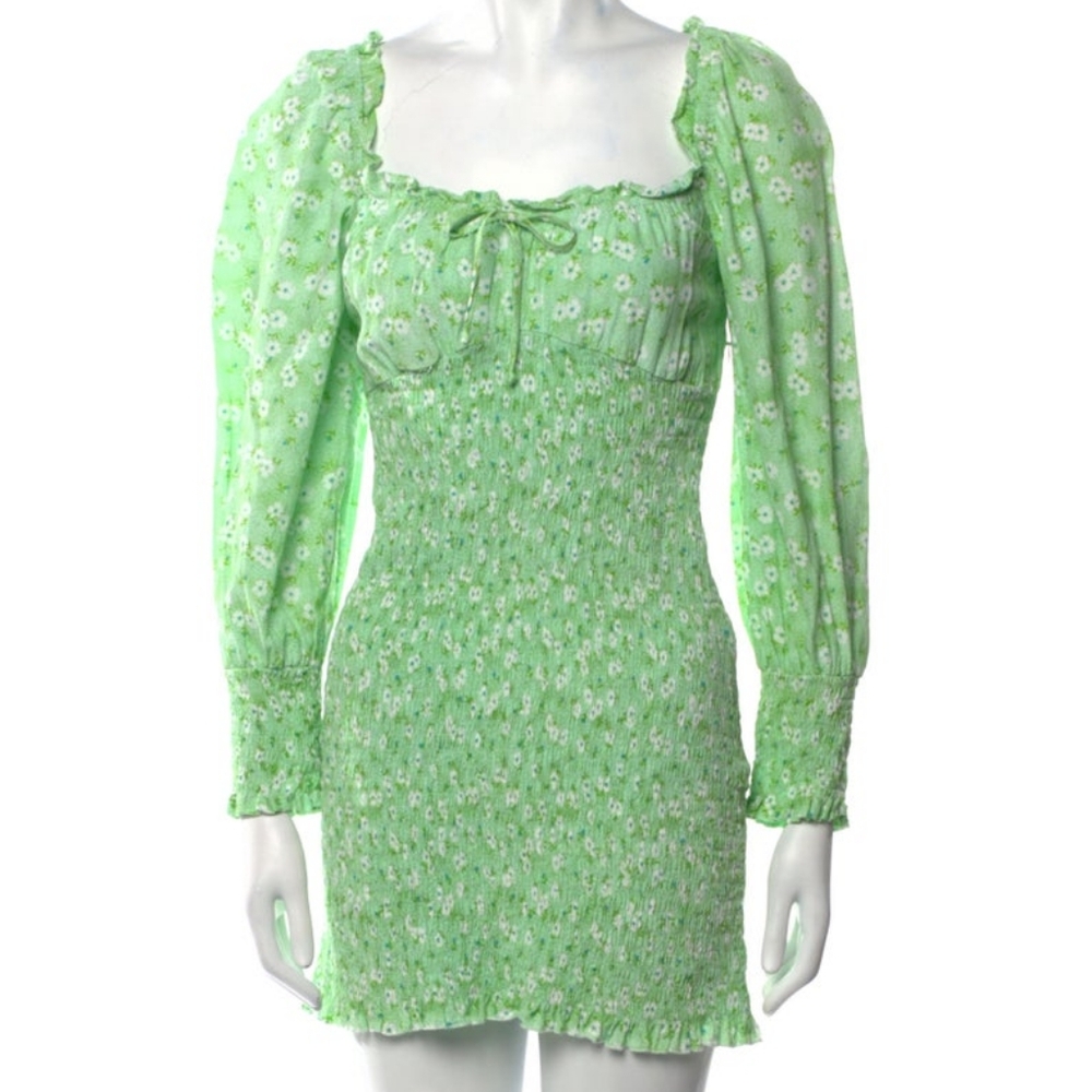 Faithfull The Brand Mini Milkmaid Dress